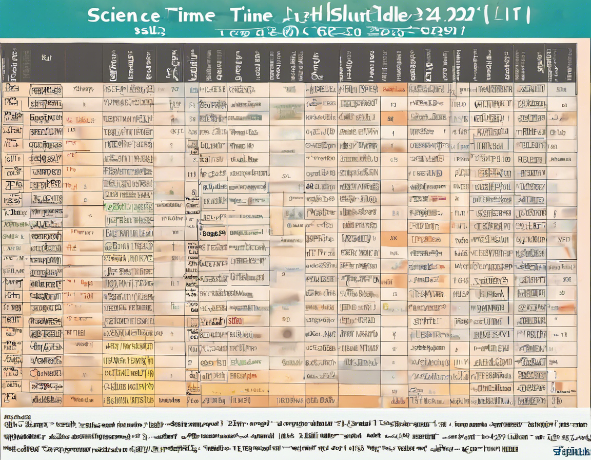 2024 12th Grade Science Exam Schedule